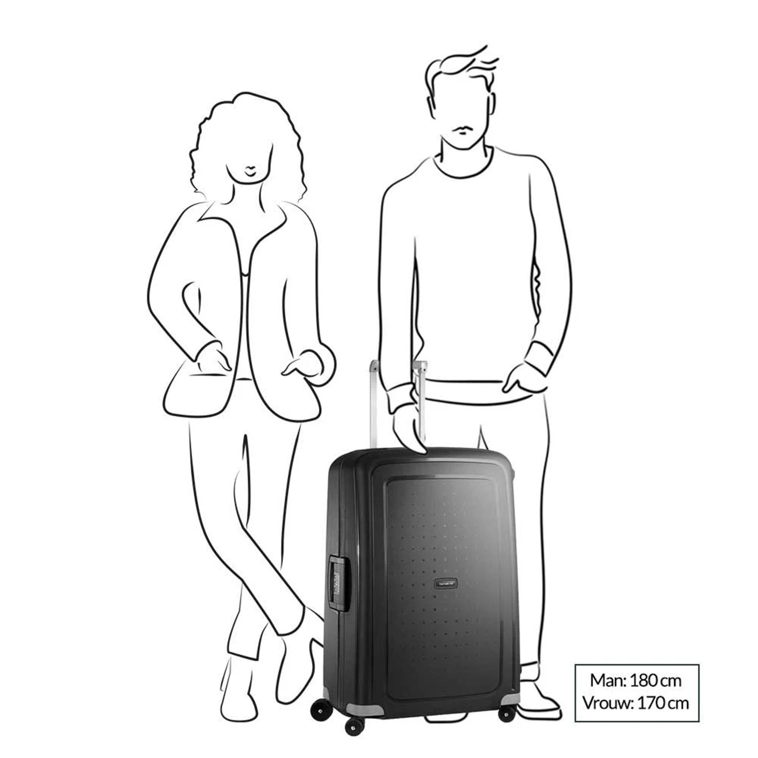 Samsonite S'Cure Spinner 75 aqua blue