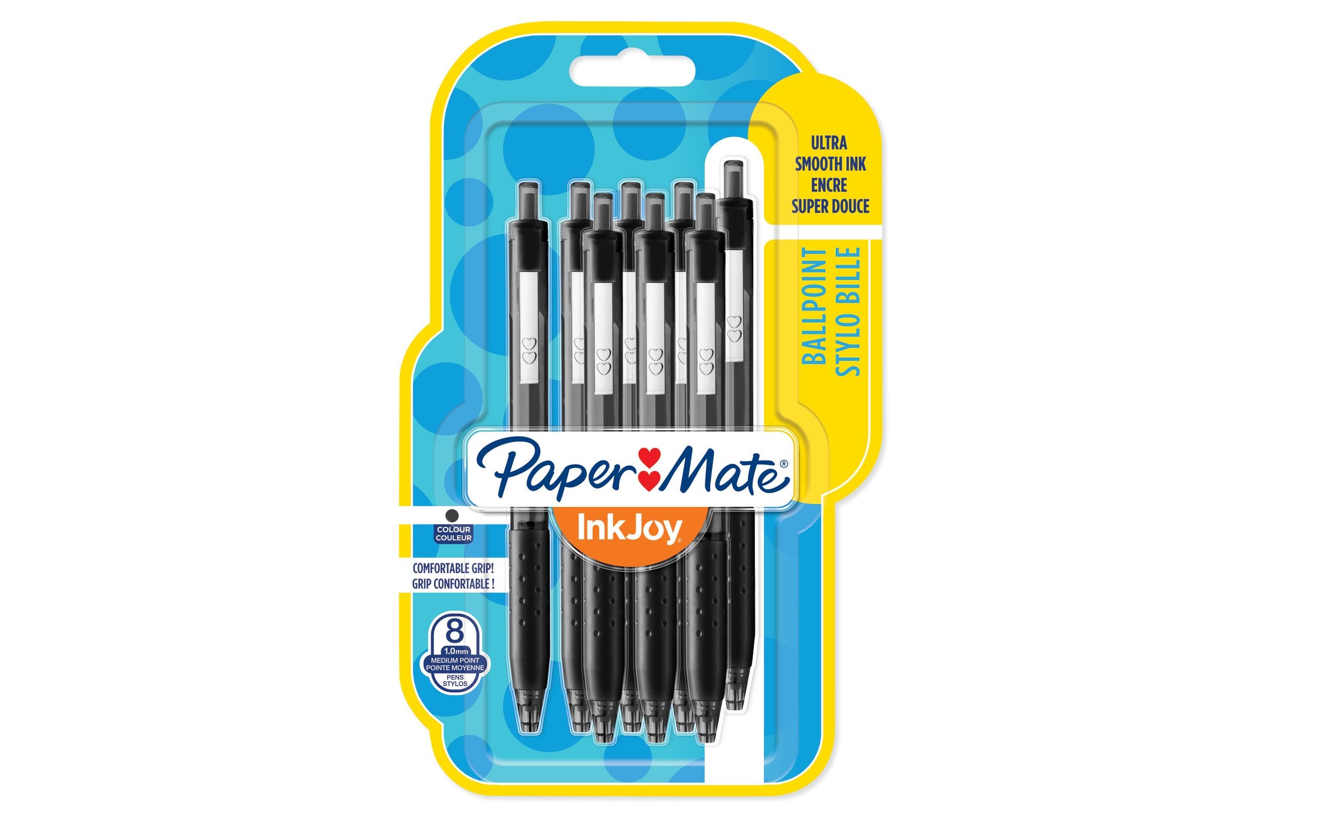 Kugelschreiber Inkjoy 300 RT 1 mm, Schwarz, 8 StückKuli für den Alltag