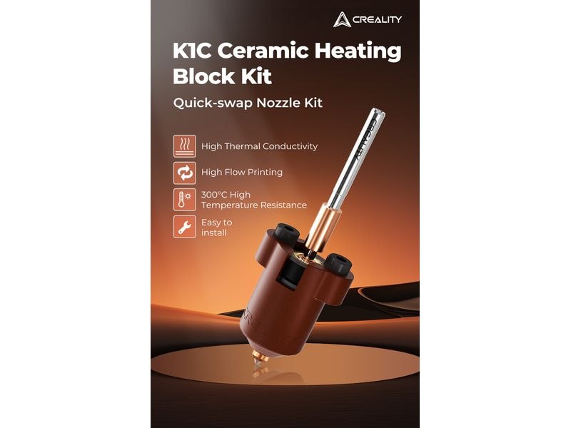 Creality Heizelement K1C Keramik-Heizblock-Kit für Creality 3D Drucker