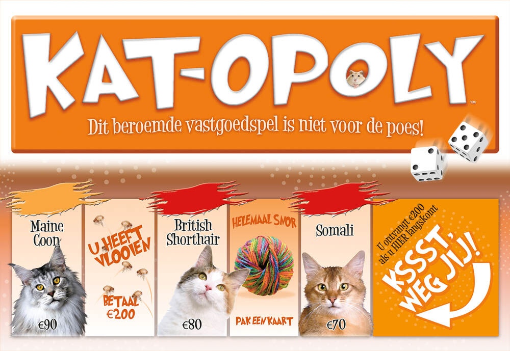 Late For The Sky Kat Opoly - Bordspel - Oranje