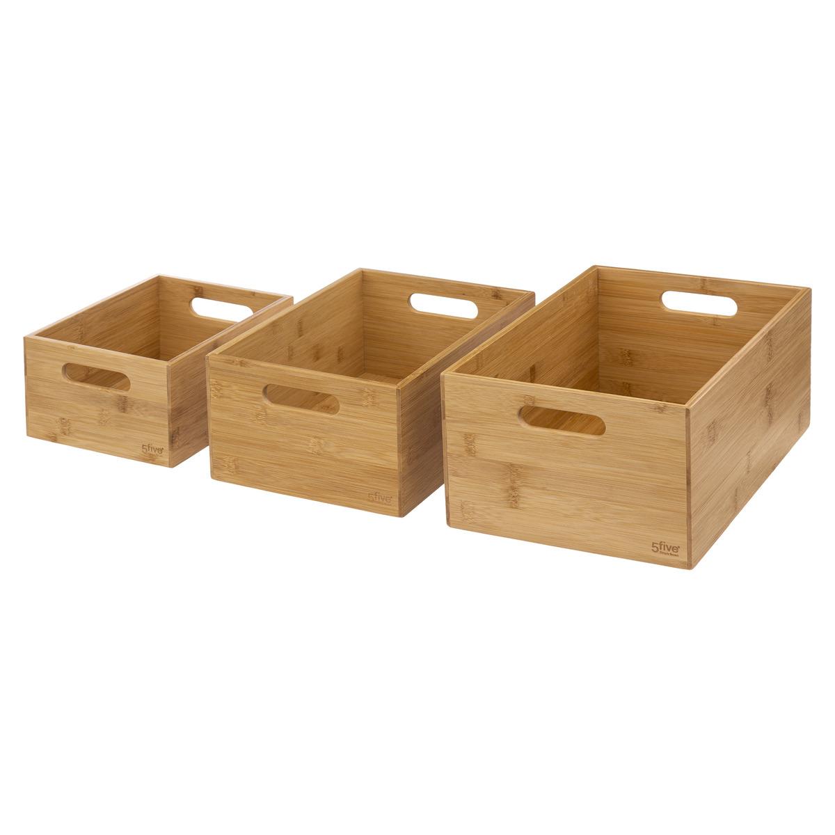 PANIER RECTANGLE BAMBOU D.31.5X22X13CM