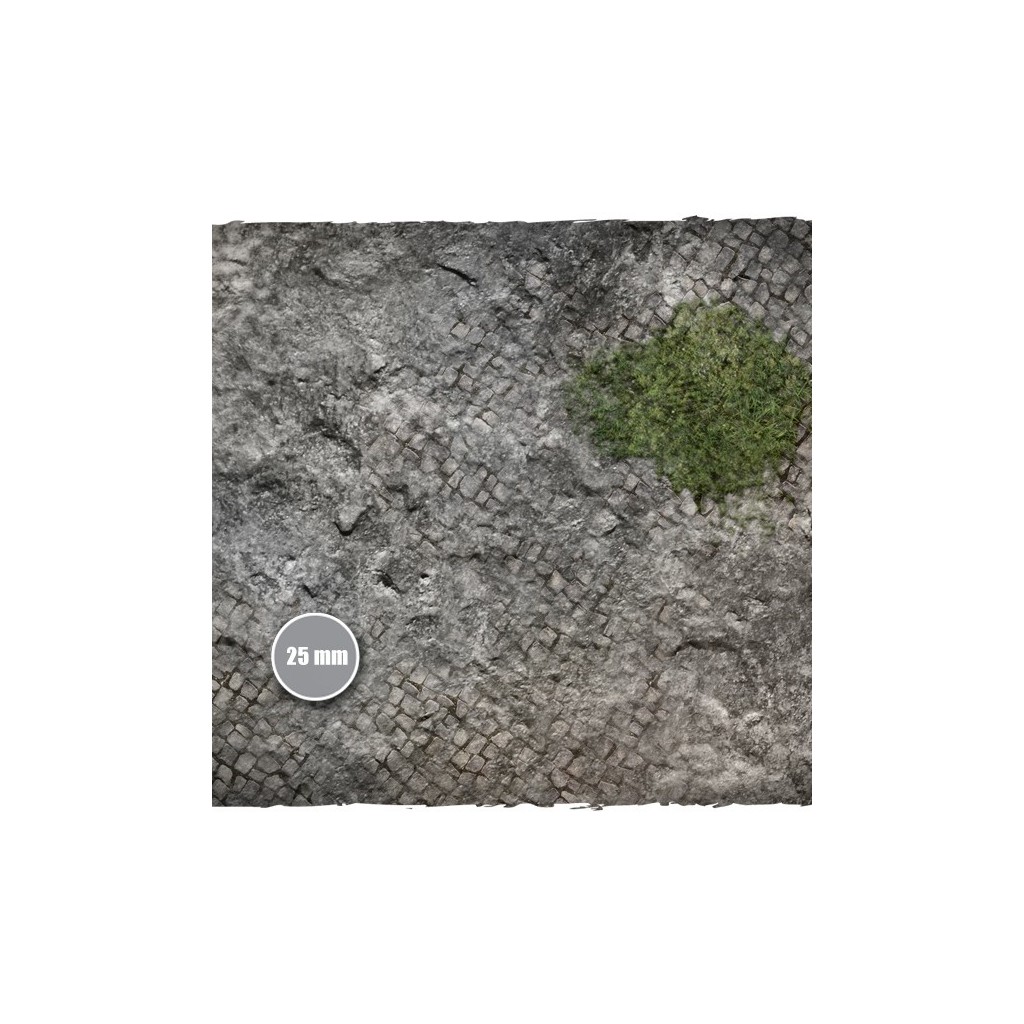 Terrain Mat Mousepad - Medieval Ruins - 90x90