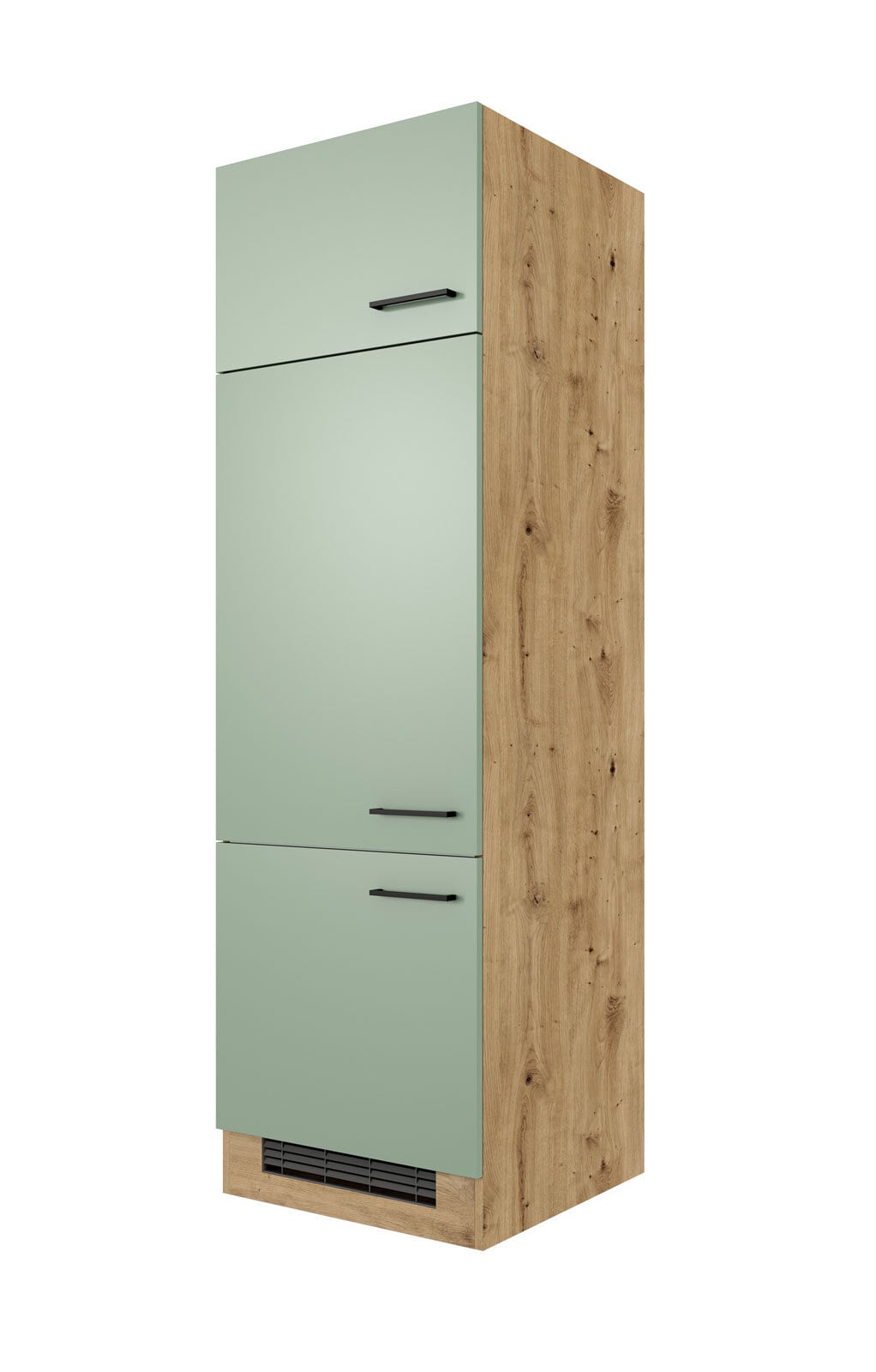 Geräteumbauschrank Cara Schilfgrün/Artisan Eiche NB 60cm