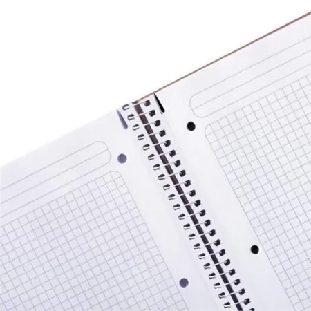 Herlitz Spiralblock A4 80 Blatt Sonderlineatur kariert, Pure Glam