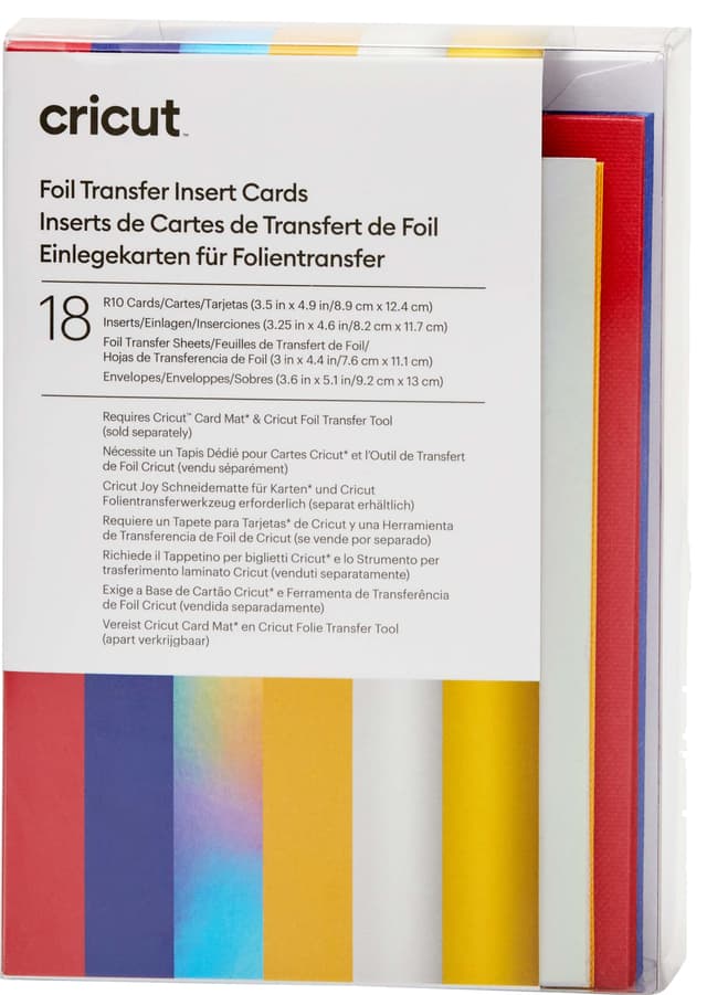 Cricut Foil indsætningskort 18-pak (Celebration)