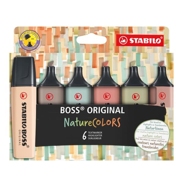 STABILO BOSS ORIGINAL Nature Colors 6-pk