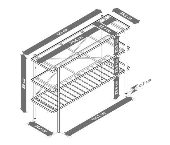 Konsole, Breite ca. 120 cm