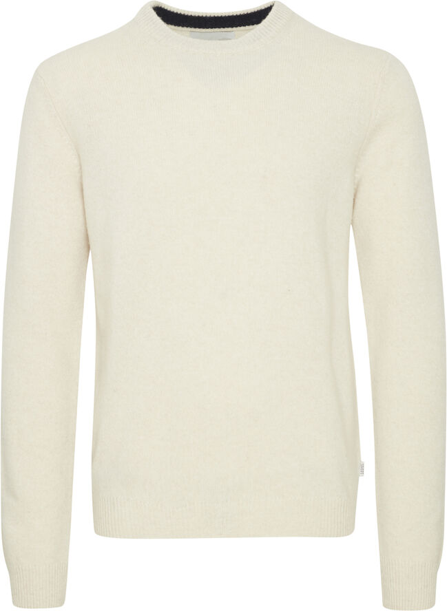 Casual Friday CFKARL crew neck bounty knit Light sand melange