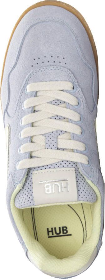 HUB Vancouver suède sneakers lichtblauw
