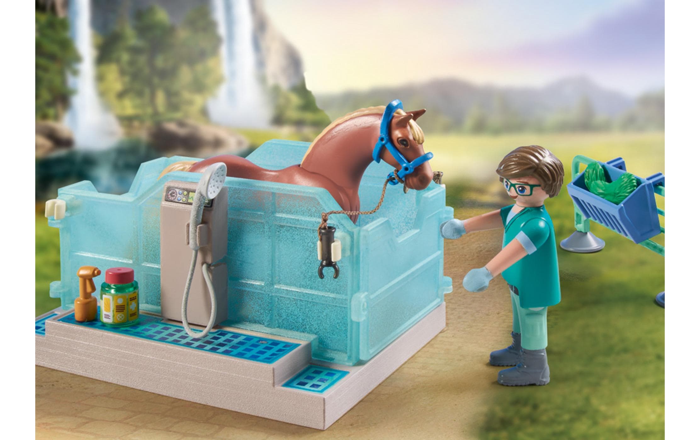 Playmobil® Spielbausteine »Horses of Waterfall Reittherapie & Tierarztpraxis 71352«