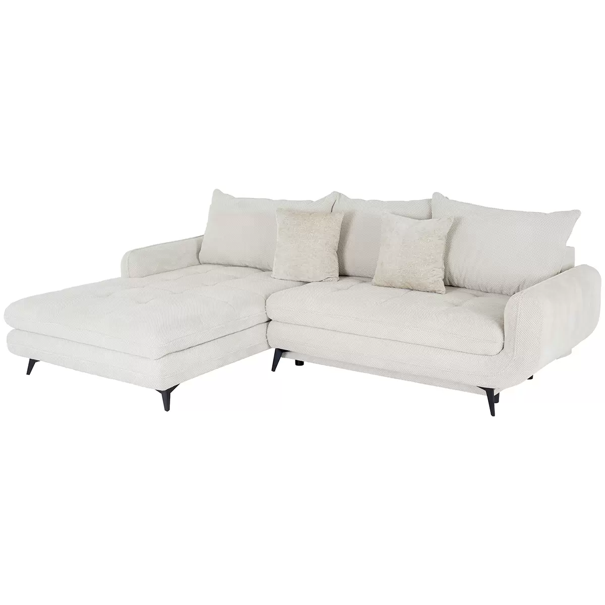 Ecksofa Wave 231 x 125 Creme