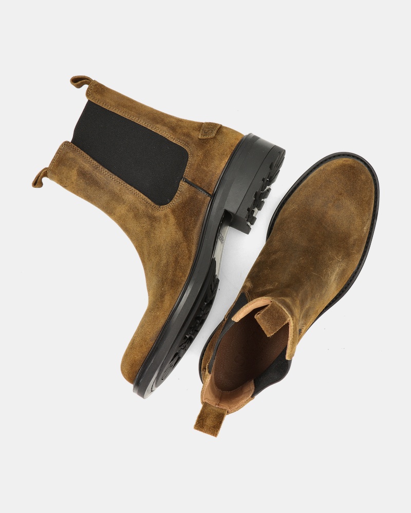 Shabbies Amsterdam Dean Chelseaboots  - cognac
