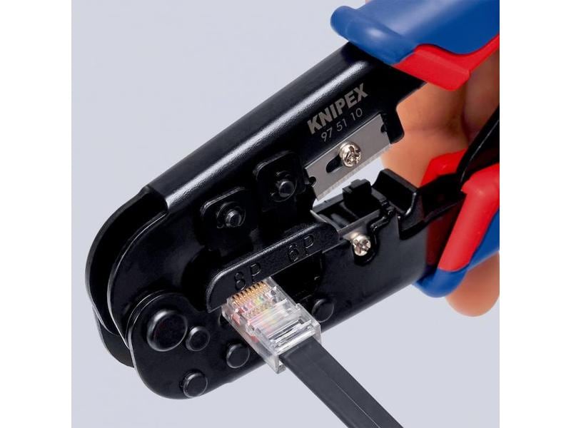 Knipex Crimpzange 190 mm Crimpzange für Westernstecker