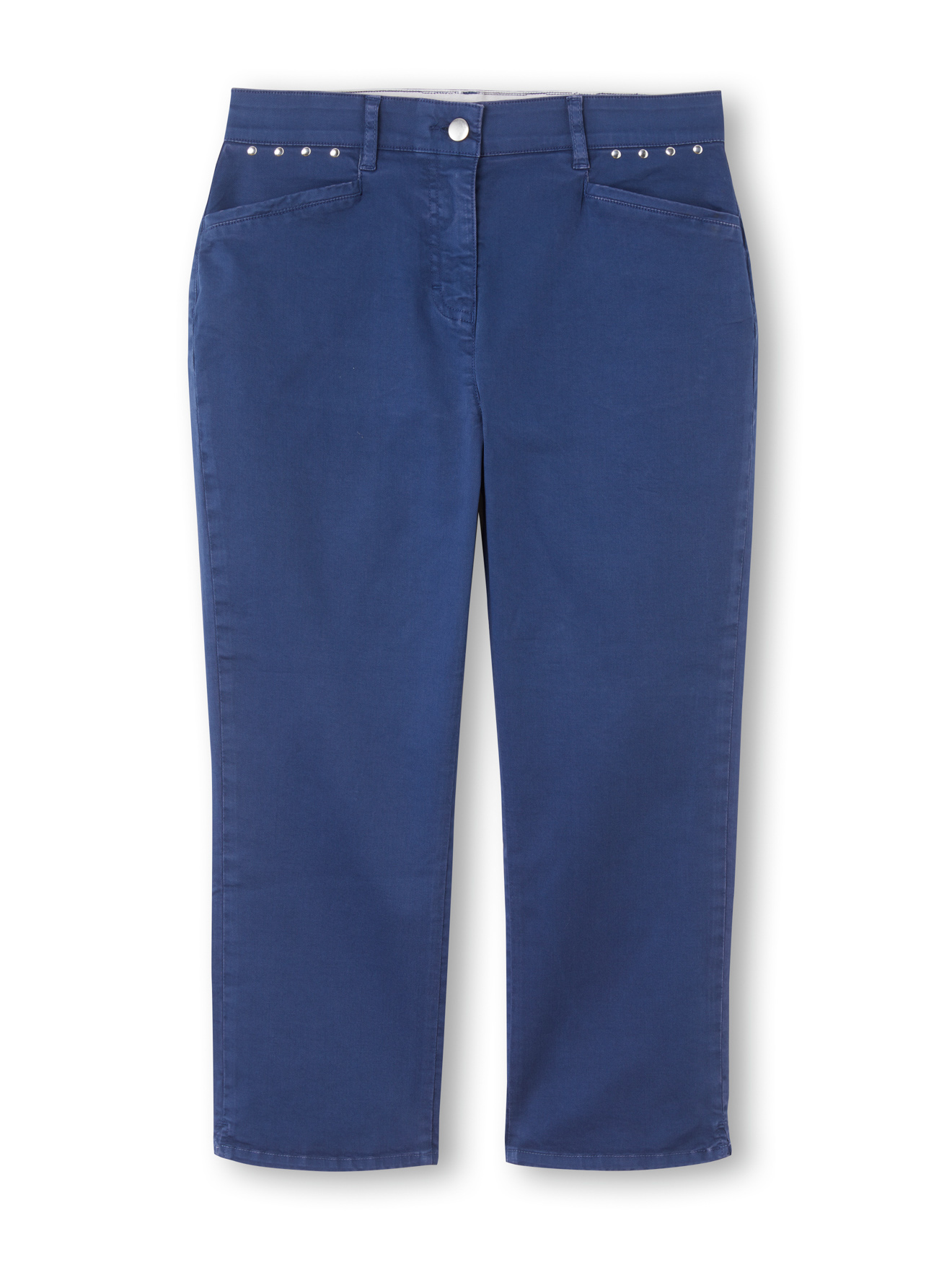 Pantalon corsaire en toile extensible