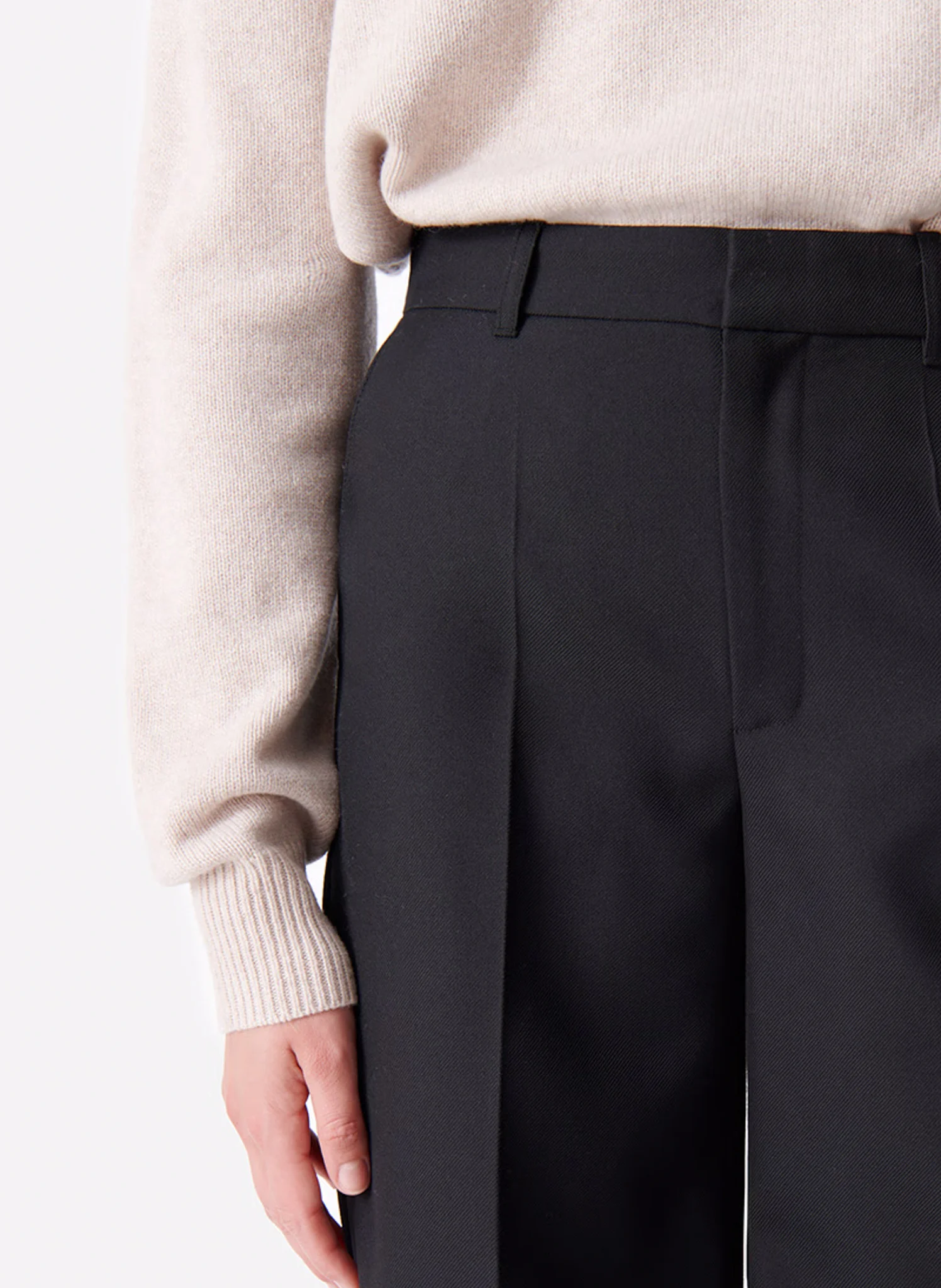 DULCE - Pantalon droit| Noir