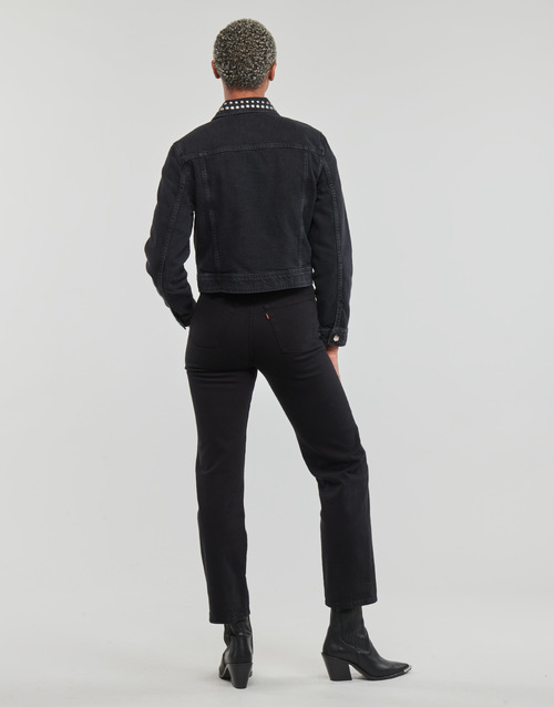 Only - ONLGILLA LS STUD DNM BIKER JACKET CRO - Noir