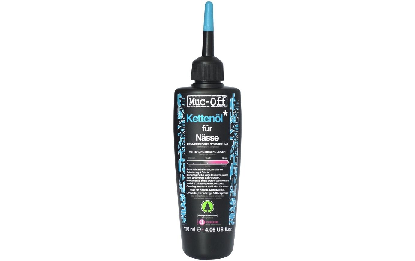 Kettenöl Wet Lube 120 mlNasswetterschmiermittel für Fahrräder