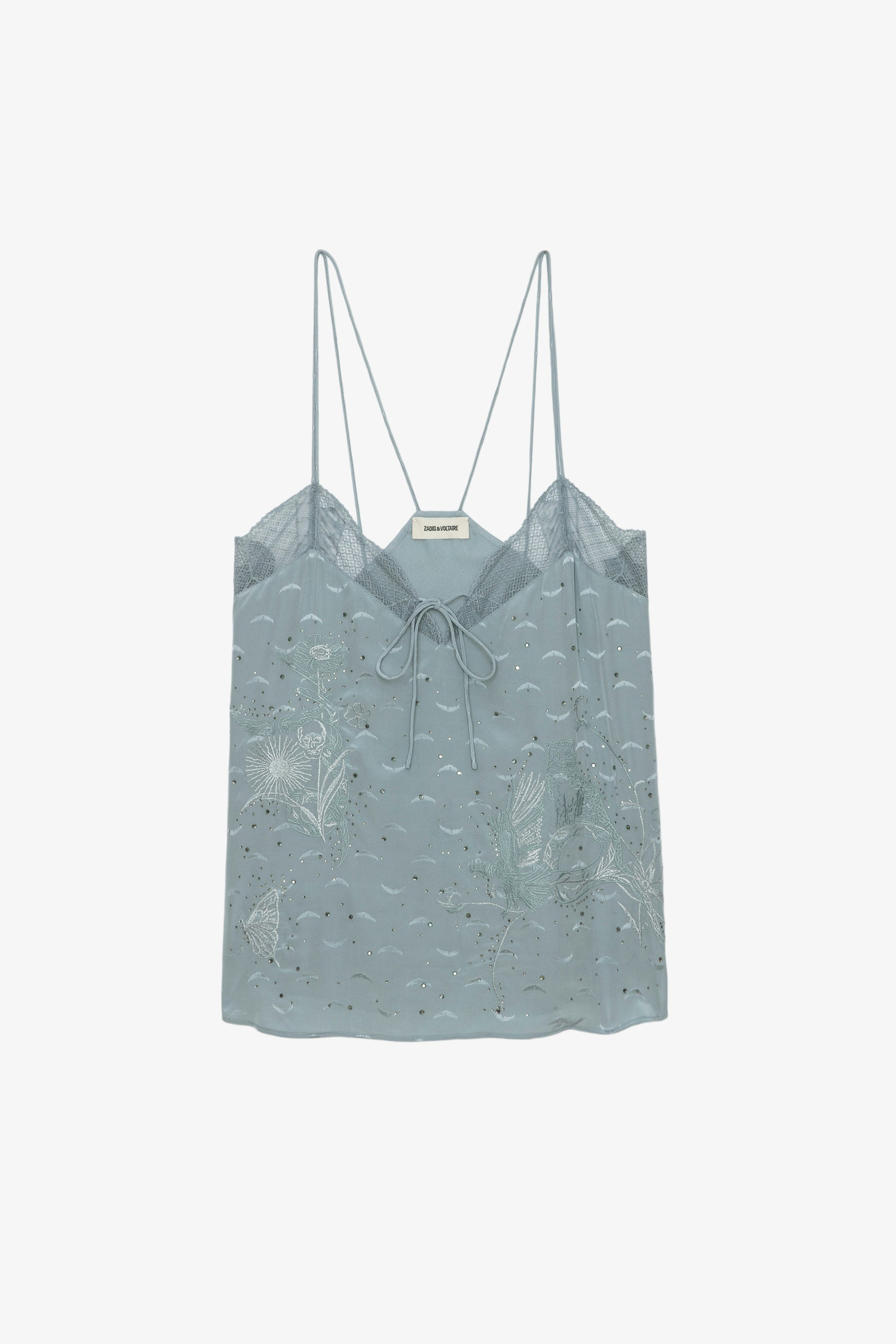 Caraco Capela Strass Soie Jacquard