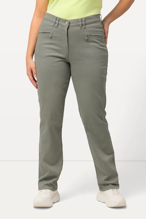 Stretchhose Mony, leicht konisches Bein, Zipptaschen