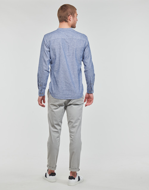 Jack & Jones - JPRBLASUMMER HALF PLACKET SHIRT L/S - Bleu