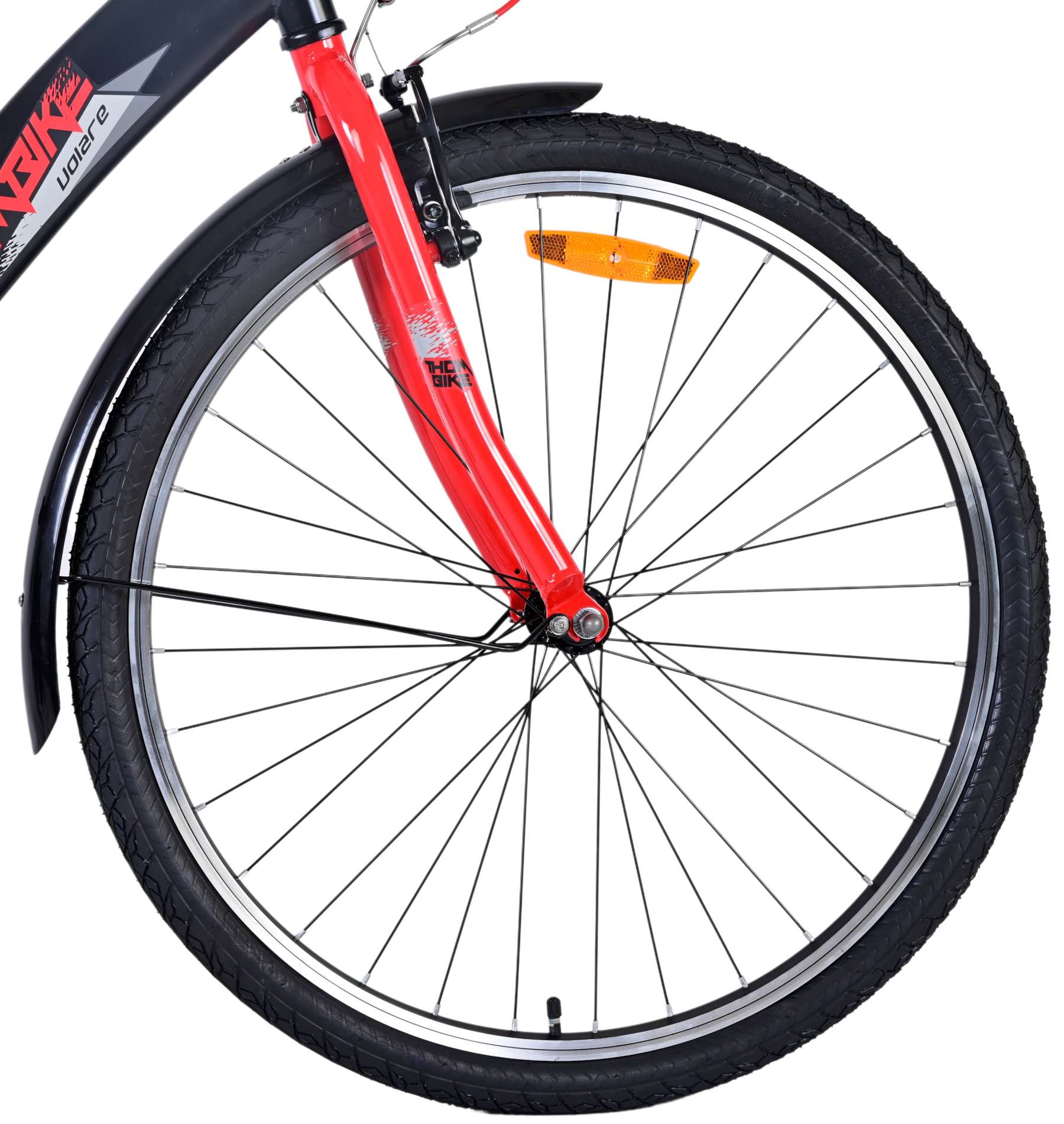 Kinderfahrrad Thombike für Jungen 26 Zoll Kinderrad in Schwarz Rot
