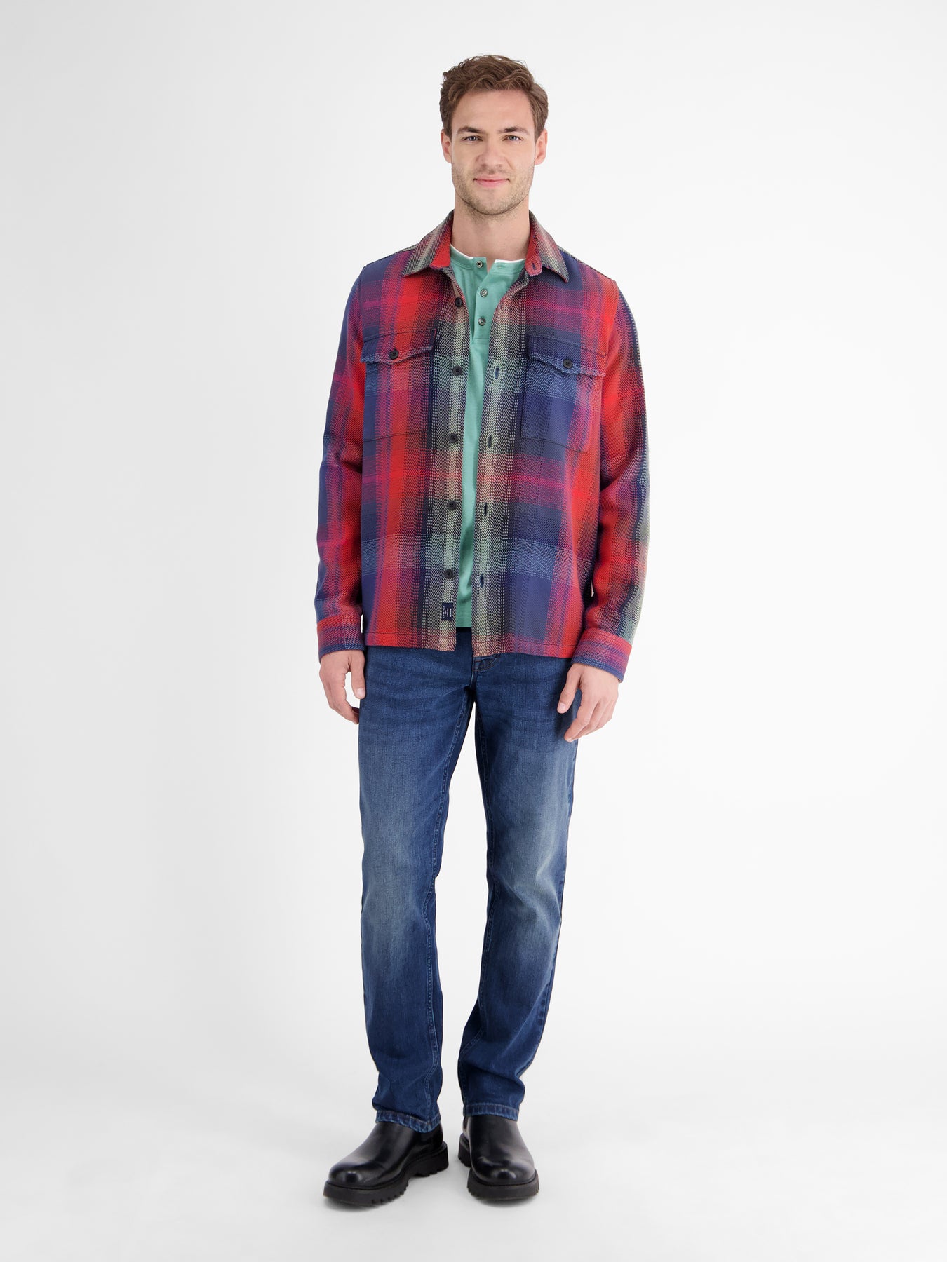 Serafino-Langarmshirt für Herren