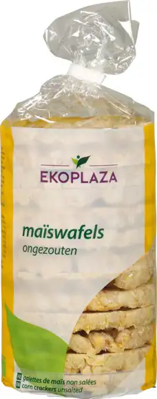 Ongezouten maiswafels