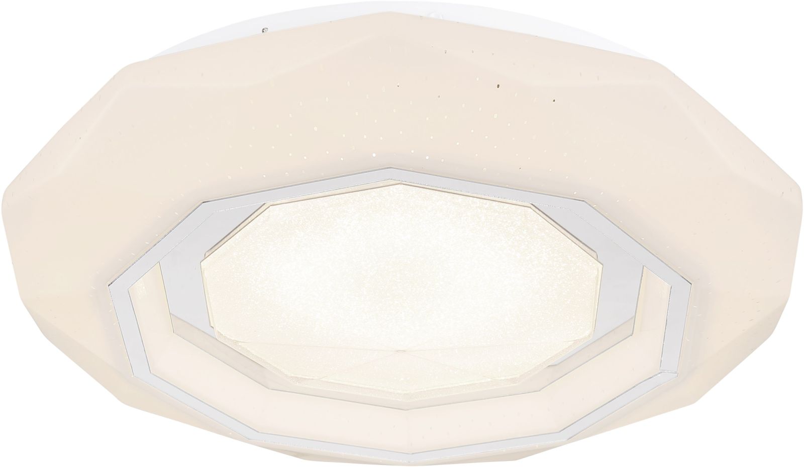 LED-Deckenleuchte - weiß - Kristall-Effekt - Ø 40 cm