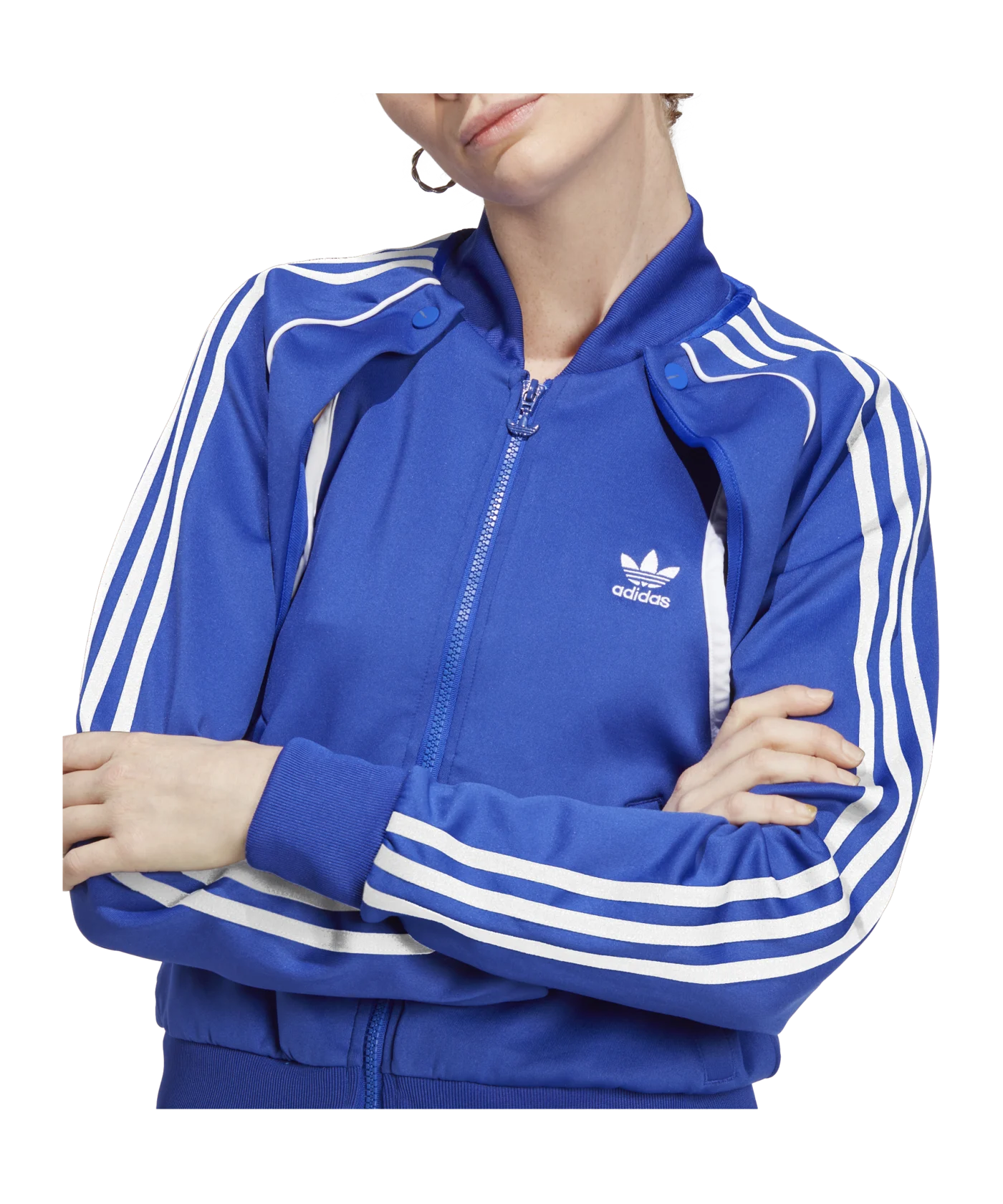 adidas Tracktop Jacke Damen Blau