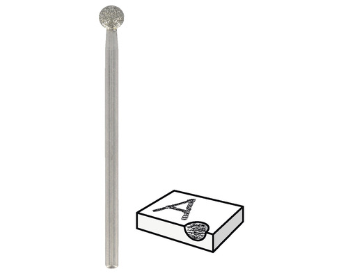 Dremel diamantfreesjes Ø 4,4 mm (7105) 2-pack