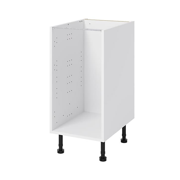 Caisson bas de cuisine Caraway GoodHome blanc H. 72 cm x L. 40 cm