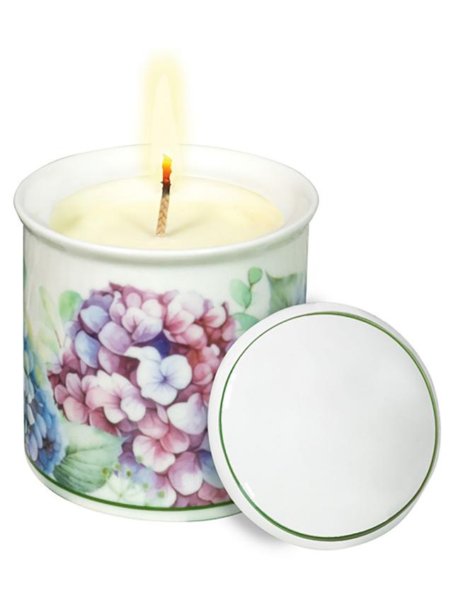 FLORA Kerzen, 2er-Set – Porzellan mit Sojawachs
