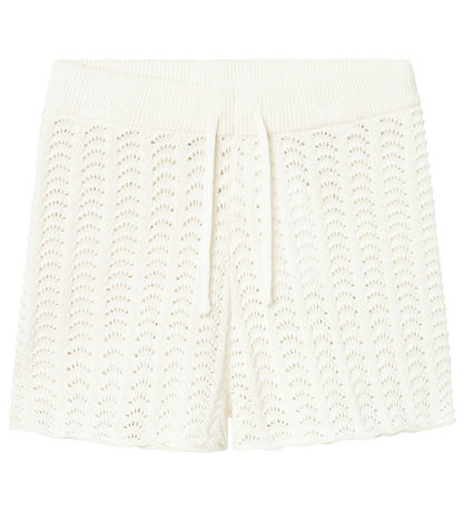 Lil' Atelier Shorts - Strik - NmfJohanna - Coconut Milk m. Hulm?