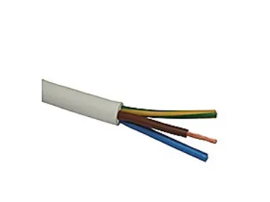 Coferro downlight kabel 3G1,5 - H05V2V2-F, 300/500 V, Hvid, 100 m - (100 meter)