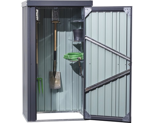 Apparatenkast inclusief apparatuurhouders en opbergvakken, 98 x 81 x 180 cm, antraciet