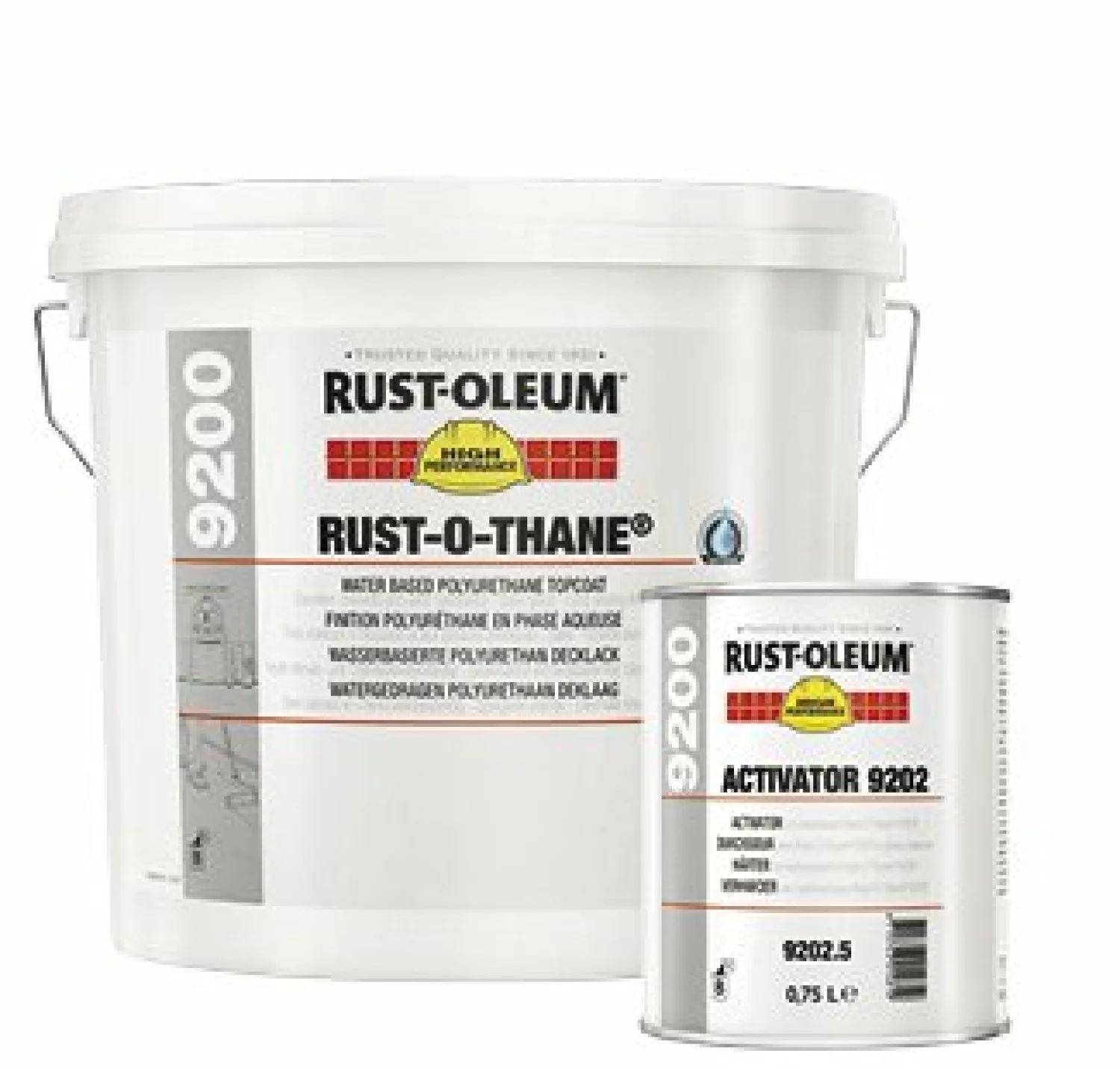 Rust-Oleum 9200 Rust-O-Thane - op kleur gemengd - 1L (Incl. Activator)