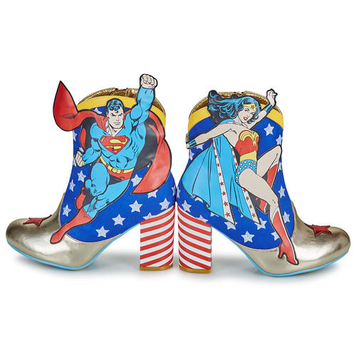 Irregular Choice - STRONGER TOGETHER - Bleu / Rouge / Doré