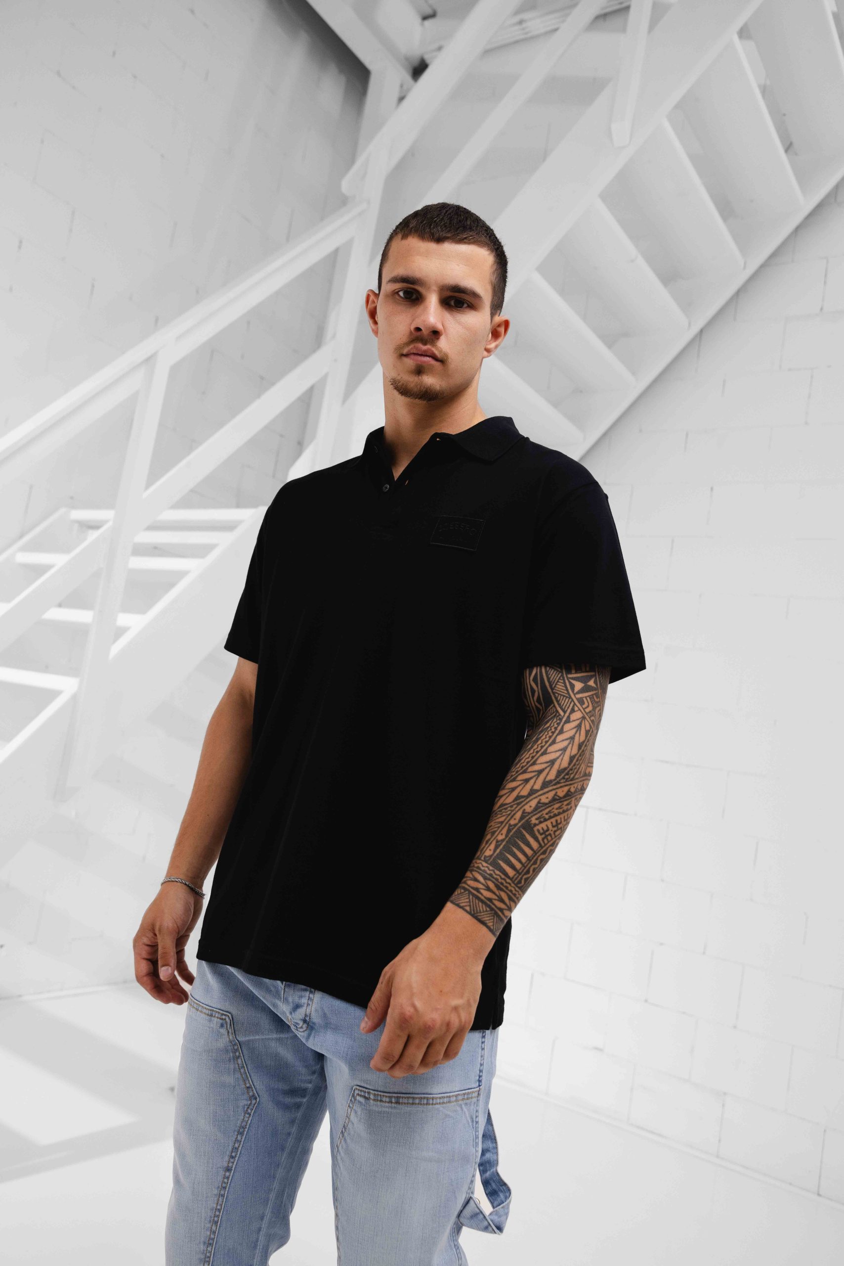Iceberg L5 Polo Heren Zwart
