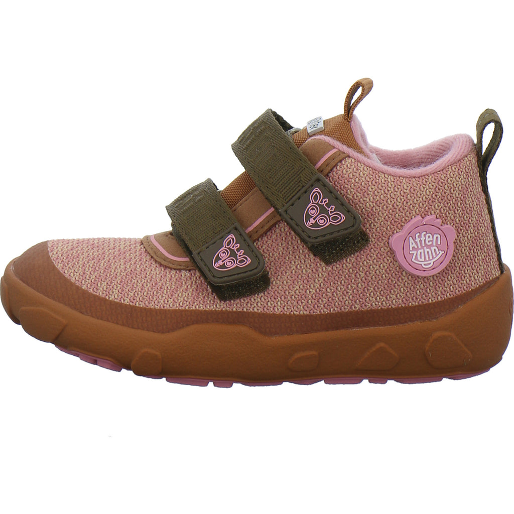 Affenzahn Stiefel ungefüttert Mädchen Knit Happy Rosa