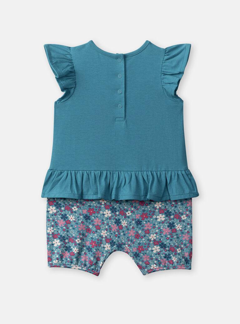 Grenouillère fantaisie pour bébé fille