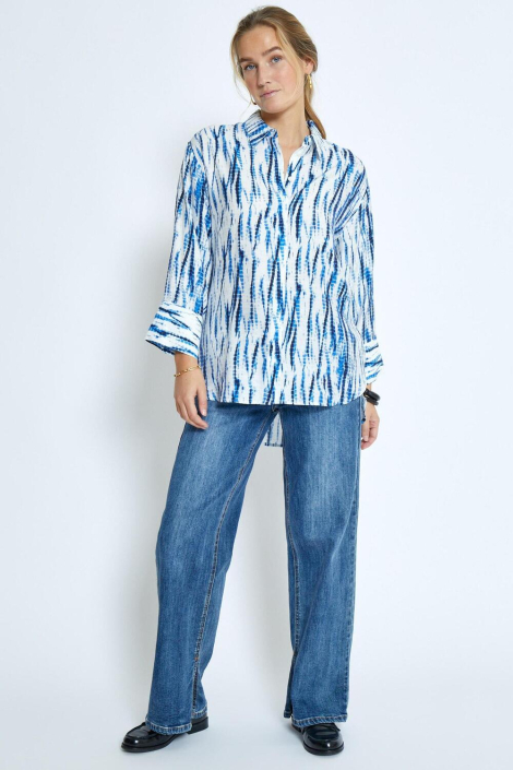 Peppercorn blauwe dames blouse