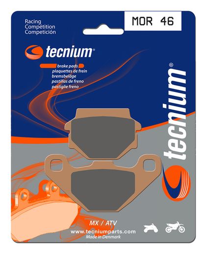 Plaquettes de freins Tecnium Racing MX/Quad métal fritté - MOR46