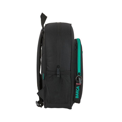 Mochila Safta M640, preta, tamanho médio, unissex infantil.