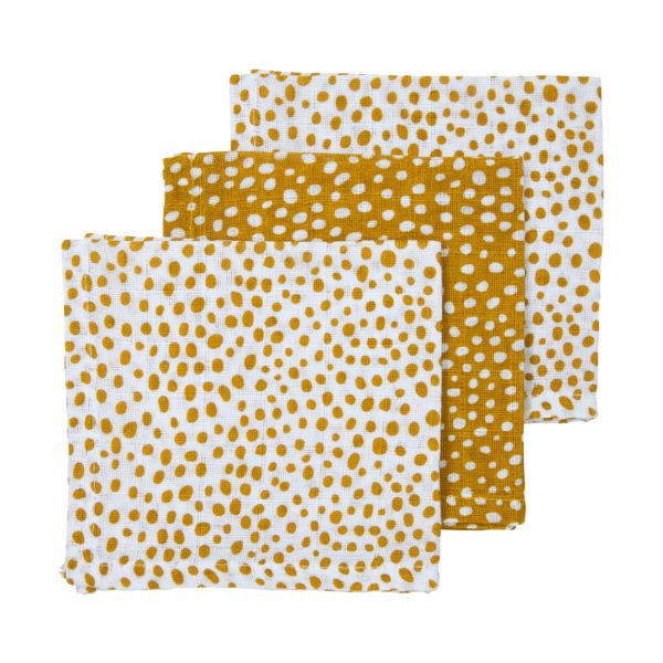 Meyco Cheetah Monddoek Honey Gold 3 Stuks