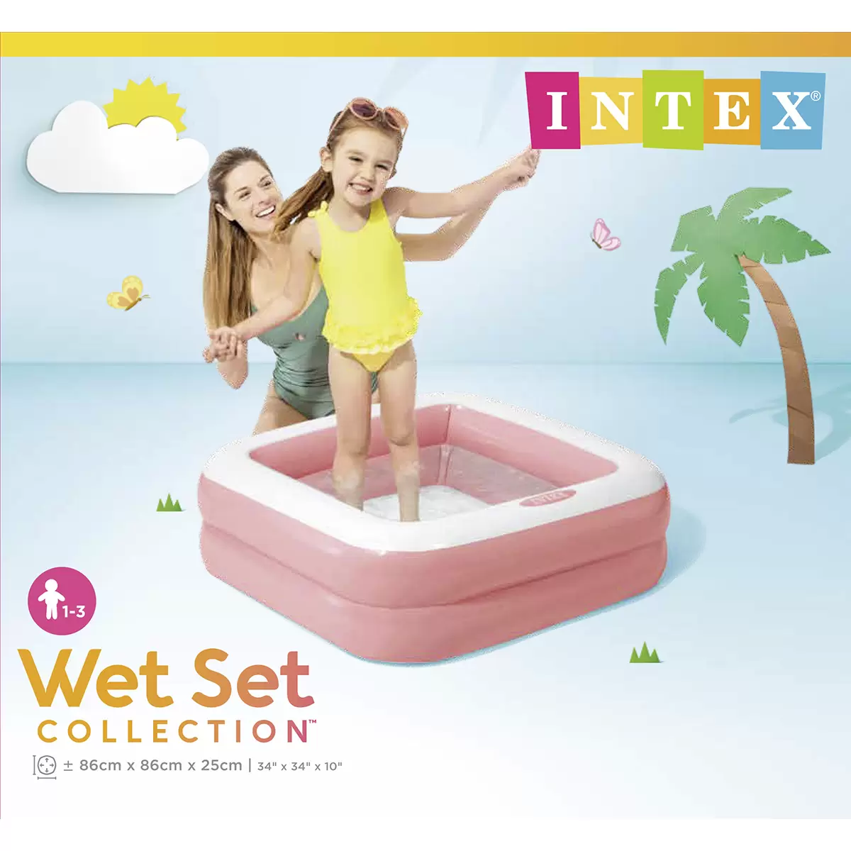 Pool Intex blau,pink