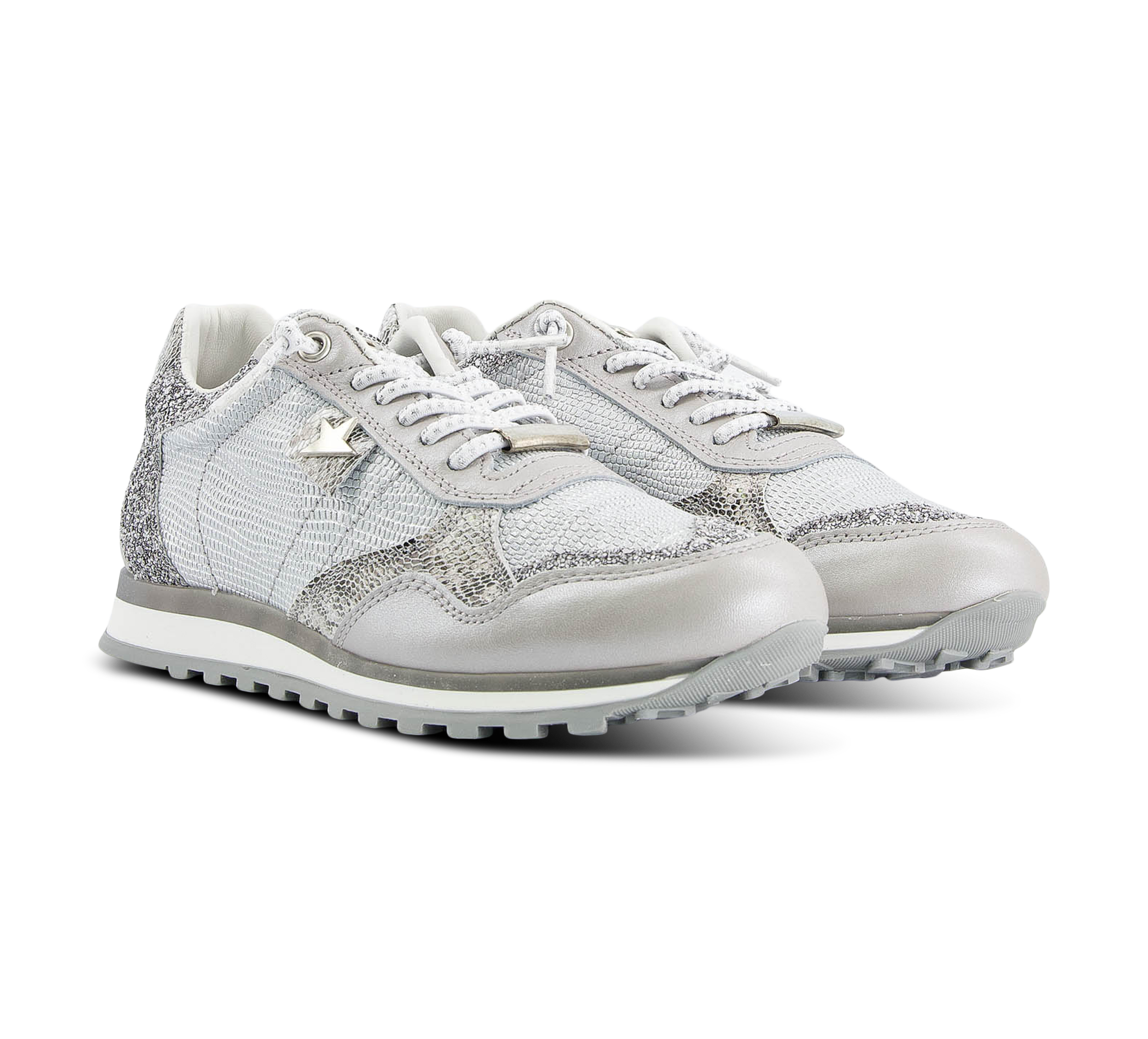 1874 by Walder Sneaker low silber