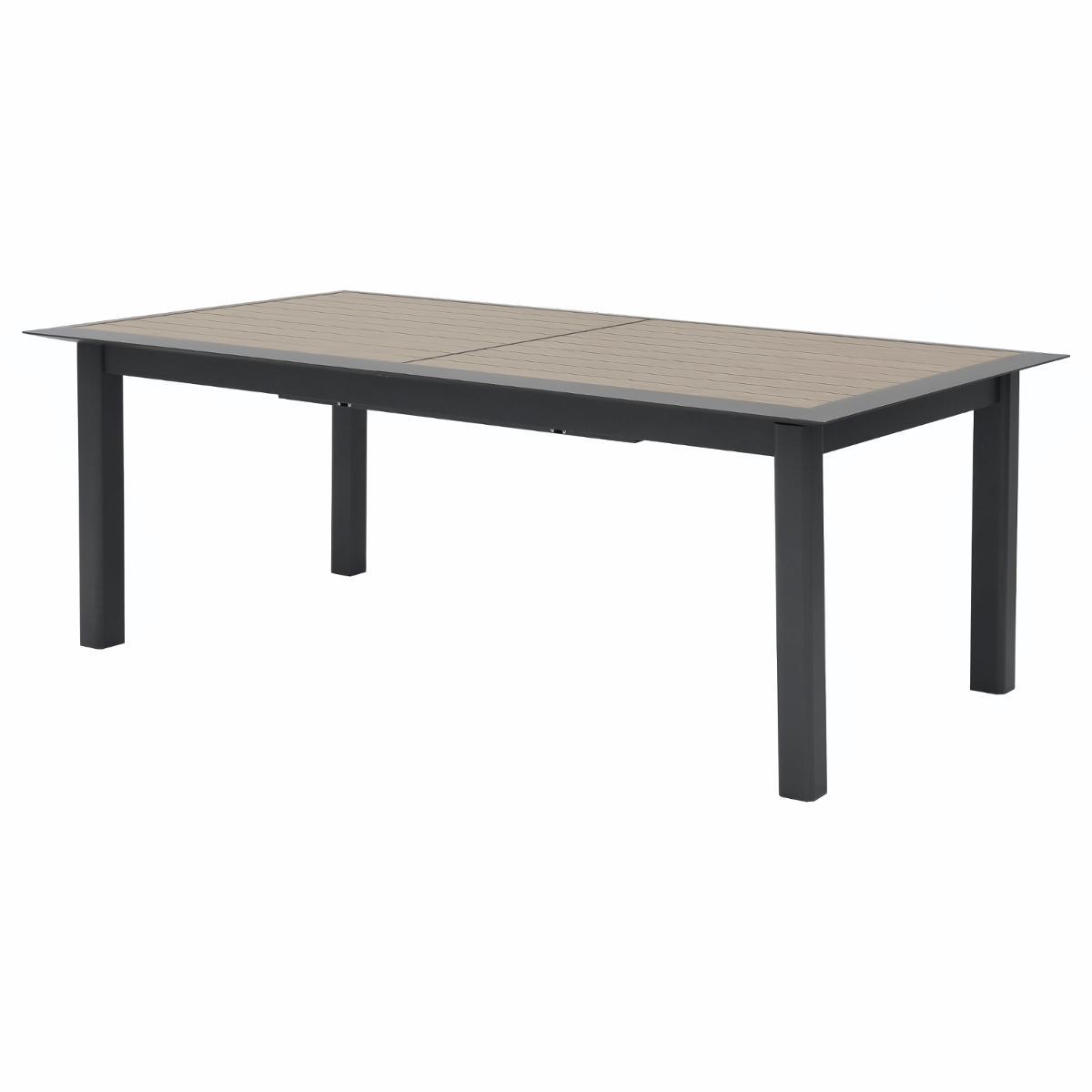 TABLE ALLURE ALUMINIUM MUSCADE GRAPHITE 12 PLACES