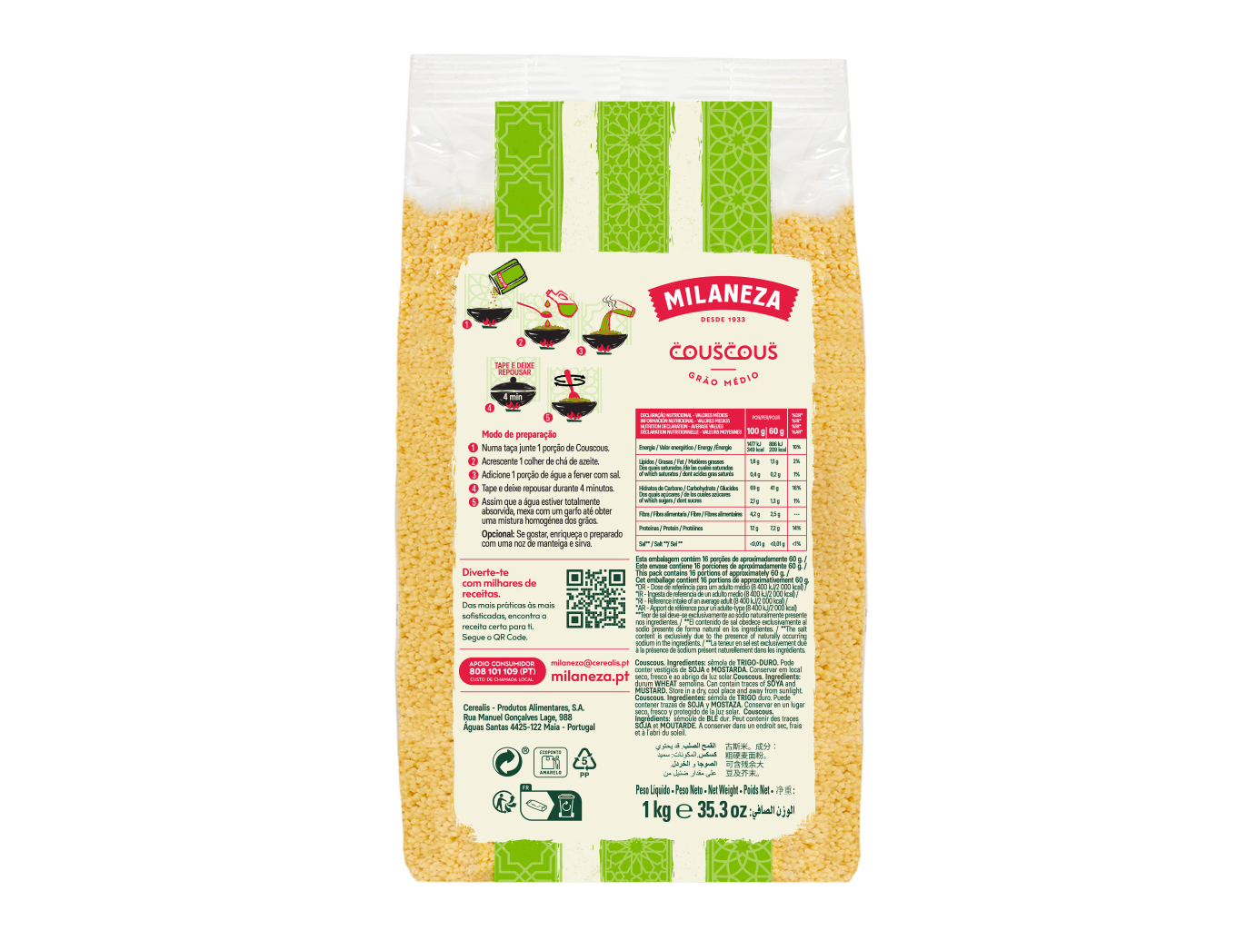COUSCOUS MILANEZA 1KG