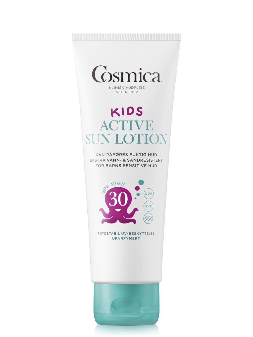 Cosmica Sun Kids Lotion uparfymert SPF30 solkrem barn 125ml