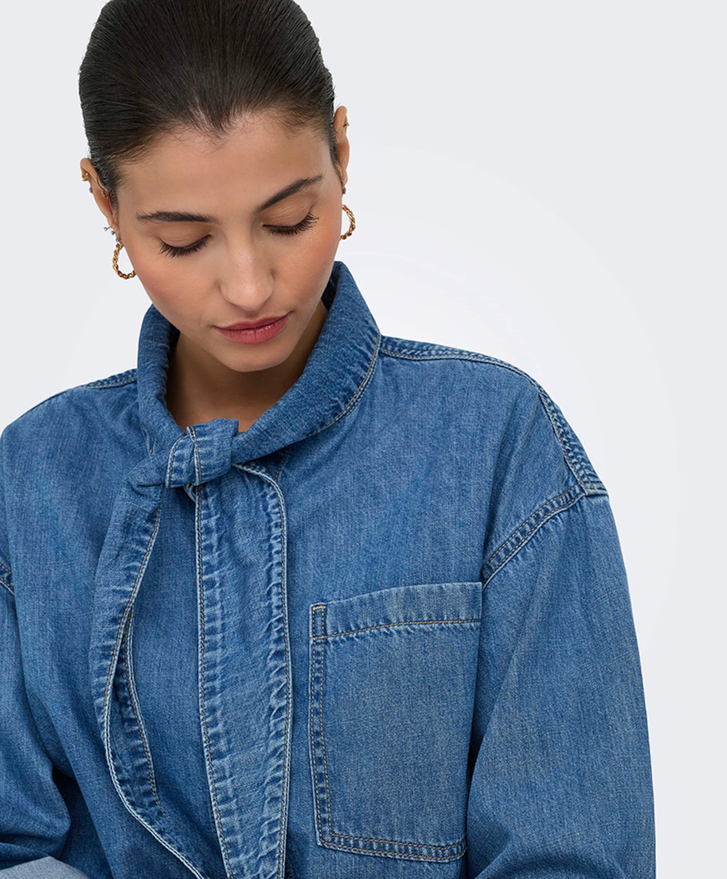 Only Dames blouse blauw